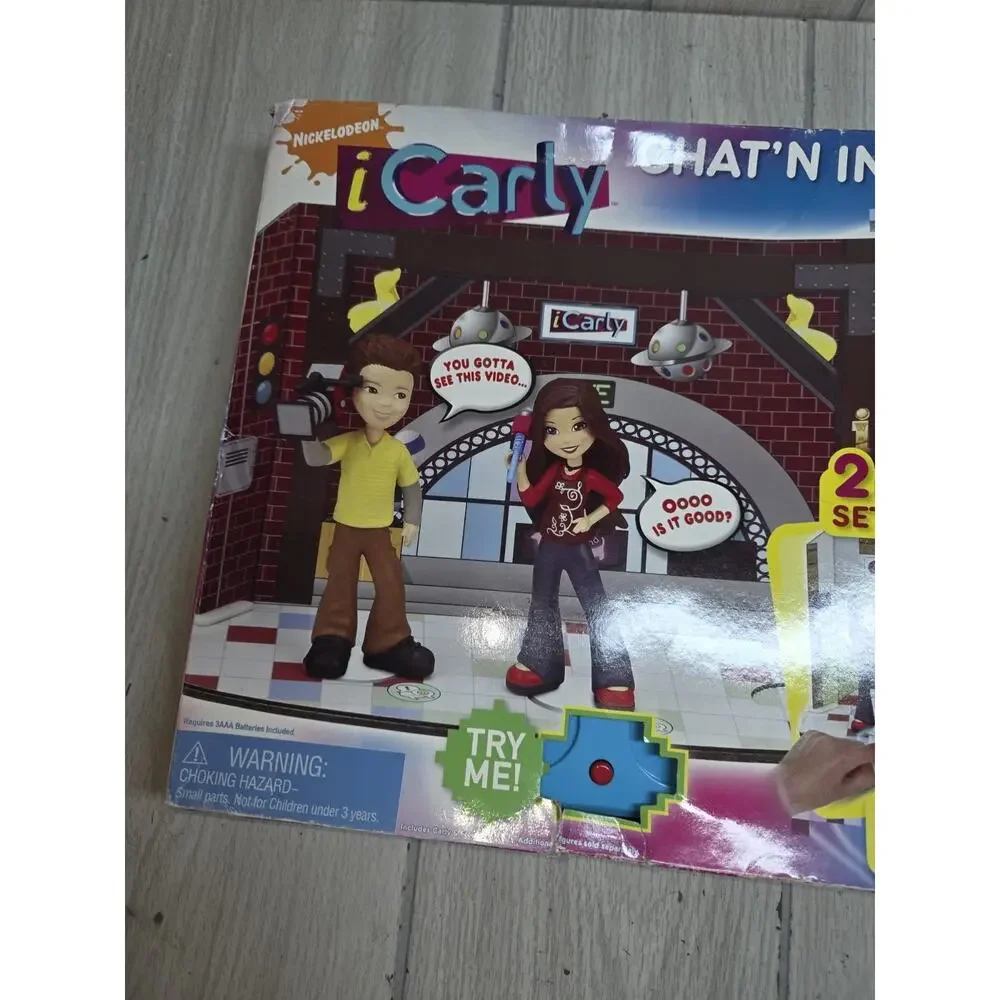 icarly Miranda Cosgrove Chat'N Interactive Playset Jennette McCurty Nathan NIB
